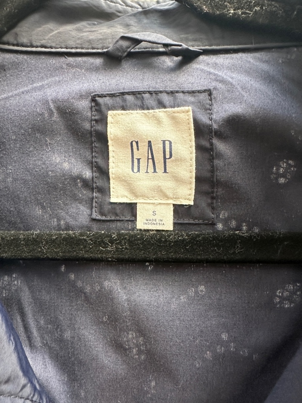 GAP Navy Eyelet Drawstring Utility Jacket - Picture 2 of 3